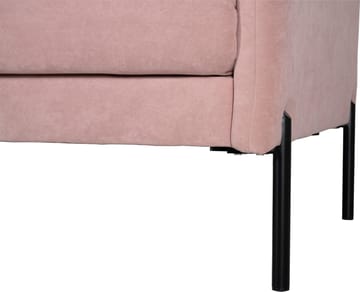 Kingsley 2,5-sits soffa i rosa sammet - Ljusrosa sammet (Letto ljusrosa 1073) - Products - Möbler - Soffa - Sammetssoffa