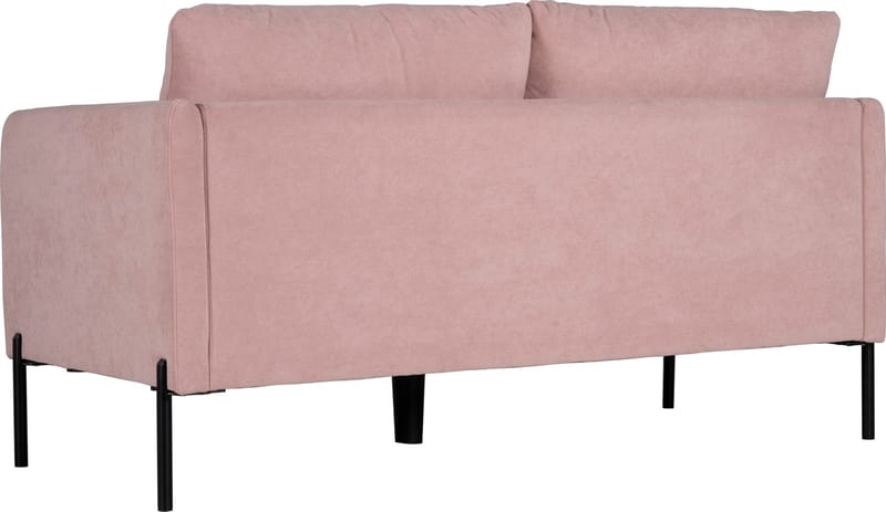 Kingsley 2,5-sits soffa i rosa sammet - Ljusrosa sammet (Letto ljusrosa 1073) - Products - Möbler - Soffa - Sammetssoffa