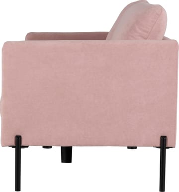 Kingsley 2,5-sits soffa i rosa sammet - Ljusrosa sammet (Letto ljusrosa 1073) - Products - Möbler - Soffa - Sammetssoffa