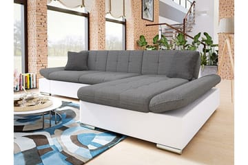 Kintore 3-sits Hörnsoffa Light Grey/White - Products - Möbler - Soffa - Skinnsoffa