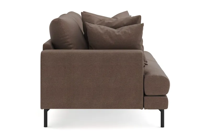 Menard 3-sits Djup Tygsoffa - Brun - Products - Möbler - Soffa - 3 sits soffa