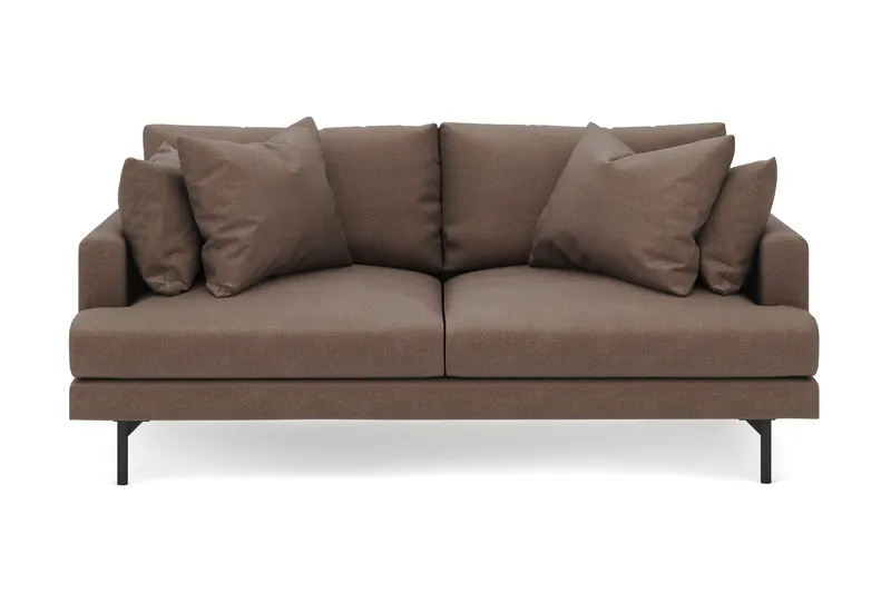 Menard 3-sits Djup Tygsoffa, Brun