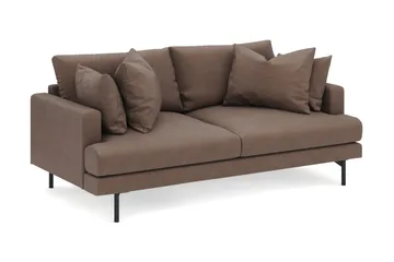 Menard 3-sits Djup Tygsoffa - Brun - Products - Möbler - Soffa - 3 sits soffa