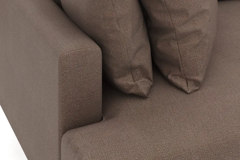 Menard 4-sits Djup Tygsoffa - Brun - Products - Möbler - Soffa - 4 sits soffa