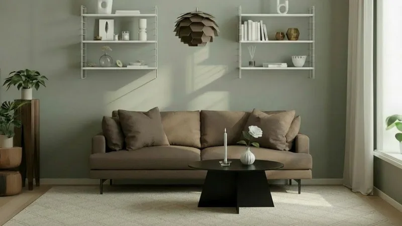 Menard 4-sits Djup Tygsoffa - Brun - Products - Möbler - Soffa - 4 sits soffa