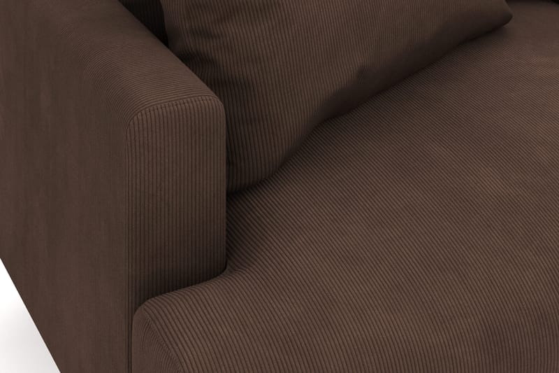 Menard 6-sits Högervänd L-formad Hörnsoffa i Manchester - Brun - Products - Möbler - Soffa - Hörnsoffa