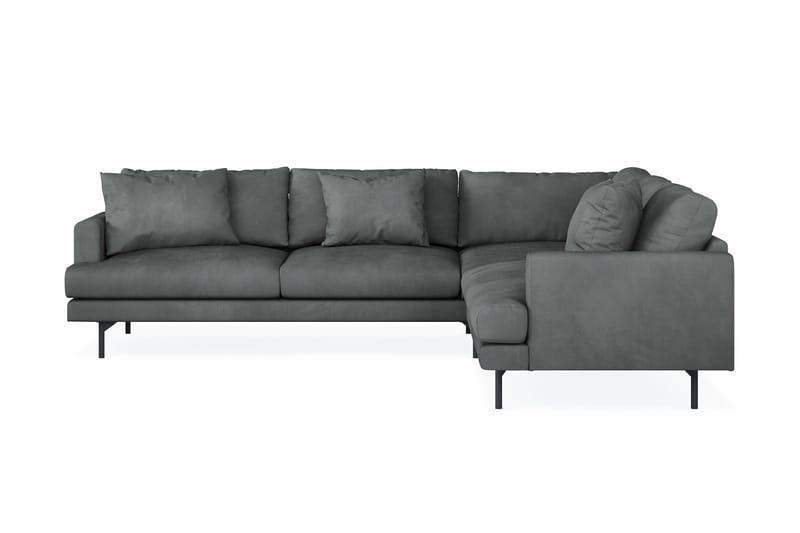 Menard 6-sits Högervänd L-formad Hörnsoffa i Manchester - Grå - Products - Möbler - Soffa - Hörnsoffa