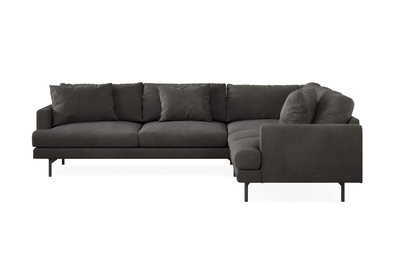 Menard 6-sits Högervänd L-formad Hörnsoffa i Manchester - Mörkgrå - Products - Möbler - Soffa - Hörnsoffa