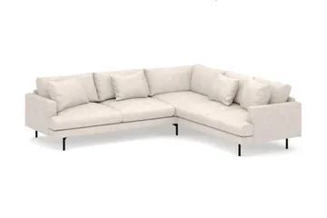 Menard 6-sits Högervänd L-formad Hörnsoffa i Tyg - Beige - Products - Möbler - Soffa - Hörnsoffa