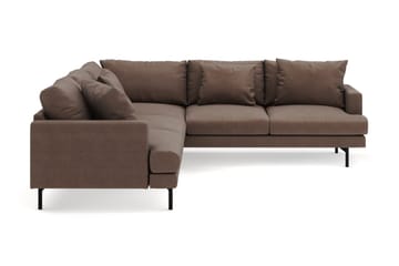 Menard 6-sits Högervänd L-formad Hörnsoffa i Tyg - Brun - Products - Möbler - Soffa - Hörnsoffa