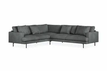 Menard 6-sits Vänstervänd L-formad Hörnsoffa i Manchester - Grå - Products - Möbler - Soffa - Hörnsoffa