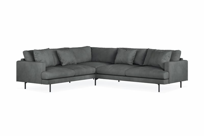 Menard 6-sits Vänstervänd L-formad Hörnsoffa i Manchester - Grå - Products - Möbler - Soffa - Hörnsoffa