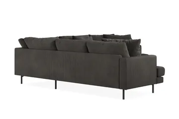 Menard 6-sits Vänstervänd L-formad Hörnsoffa i Manchester - Mörkgrå - Products - Möbler - Soffa - Hörnsoffa