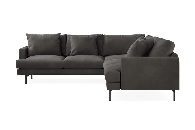 Menard 6-sits Vänstervänd L-formad Hörnsoffa i Manchester - Mörkgrå - Products - Möbler - Soffa - Hörnsoffa