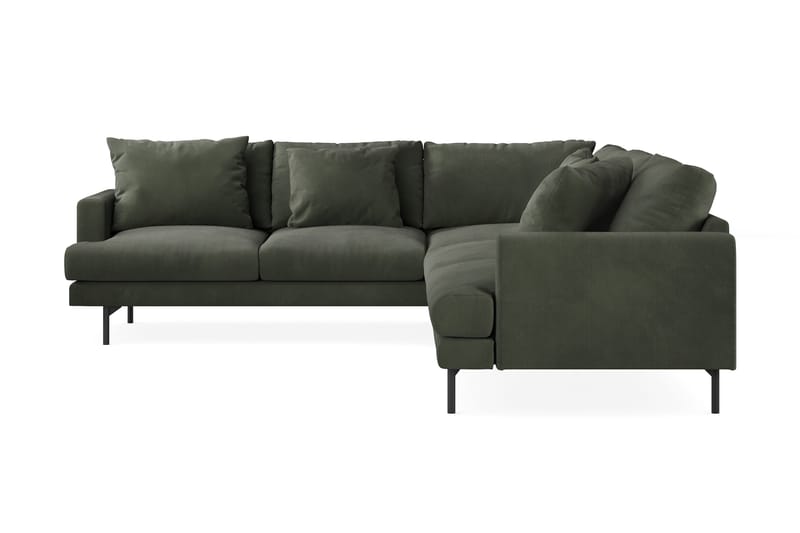 Menard 6-sits Vänstervänd L-formad Hörnsoffa i Manchester - Mörkgrön - Products - Möbler - Soffa - Hörnsoffa