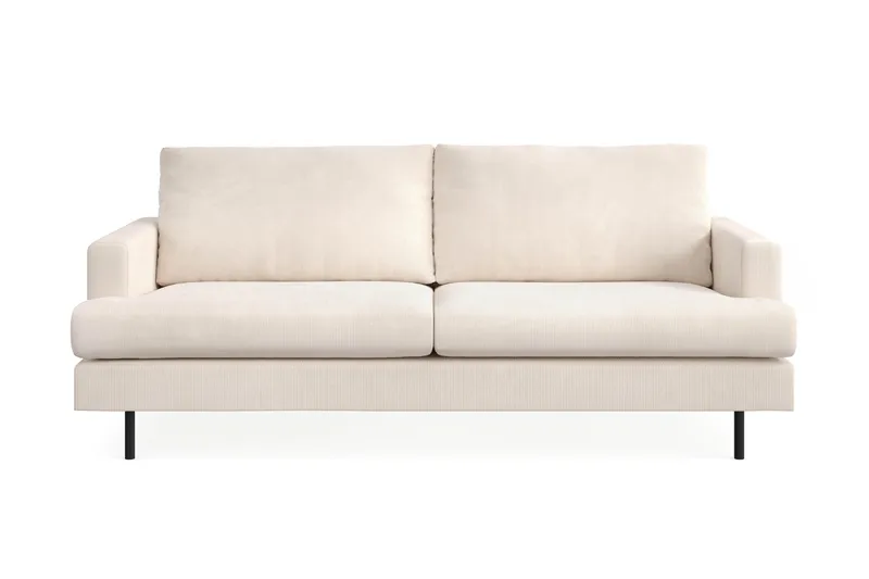 Menard Compact 3-sits Manchestersoffa - Beige - Products - Möbler - Soffa - 3 sits soffa