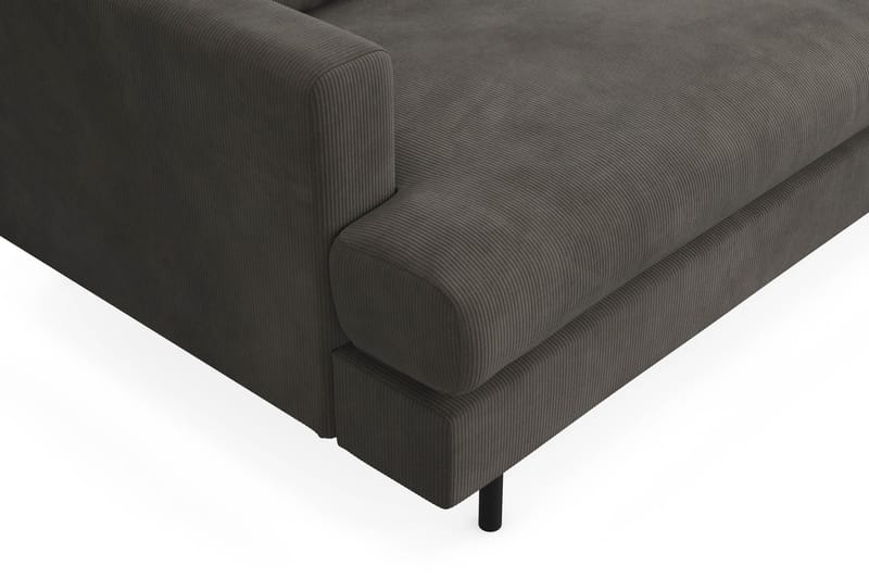 Menard Compact 3-sits Manchestersoffa - Mörkgrå - Products - Möbler - Soffa - 3 sits soffa