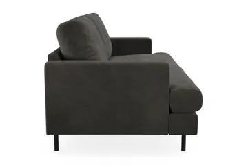 Menard Compact 3-sits Manchestersoffa - Mörkgrå - Products - Möbler - Soffa - 3 sits soffa
