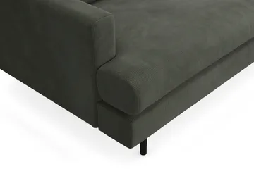 Menard Compact 3-sits Manchestersoffa - Mörkgrön - Products - Möbler - Soffa - 3 sits soffa