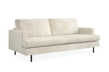 Menard Compact 3-sits Sammetssoffa - Krämvit - Products - Möbler - Soffa - 3 sits soffa