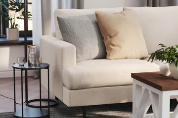 Menard Compact 3-sits Tygsoffa - Beige - Products - Möbler - Soffa - 3 sits soffa