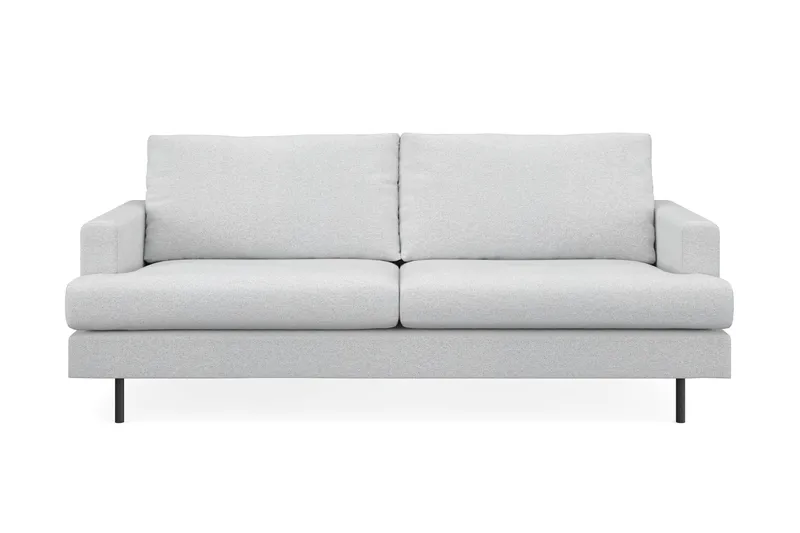 Menard Compact 3-sits Tygsoffa - Ljusgrå - Products - Möbler - Soffa - 3 sits soffa