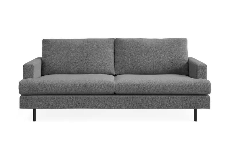 Menard Compact 3-sits Tygsoffa - Mörkgrå - Products - Möbler - Soffa - 3 sits soffa