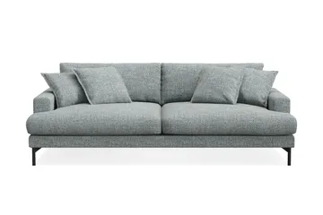 Menard Premium 4-sits Djup Soffa i Chenille, Grå/Blå