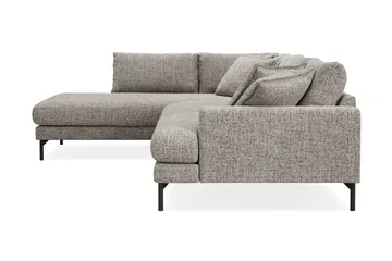 Menard Premium 5-sits Vänstervänd L-formad Djup Schäslongsoffa i Chenille - Grå - Products - Möbler - Soffa - Divansoffa & schäslongsoffa