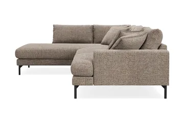 Menard Premium 5-sits Vänstervänd L-formad Djup Schäslongsoffa i Chenille - Brun - Products - Möbler - Soffa - Divansoffa & schäslongsoffa