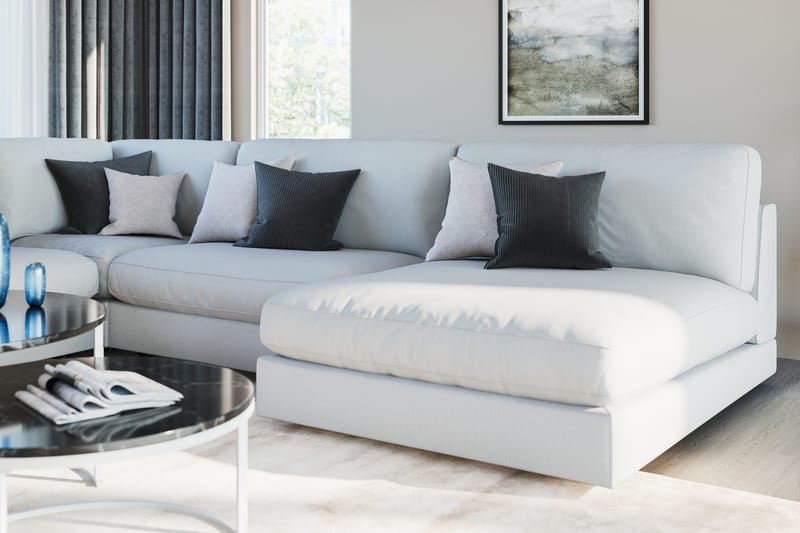 Arken 1-sits Hörnmodul i Tyg - Ljusgrå - Products - Möbler - Soffa - Modulsoffa - Hörnmodul