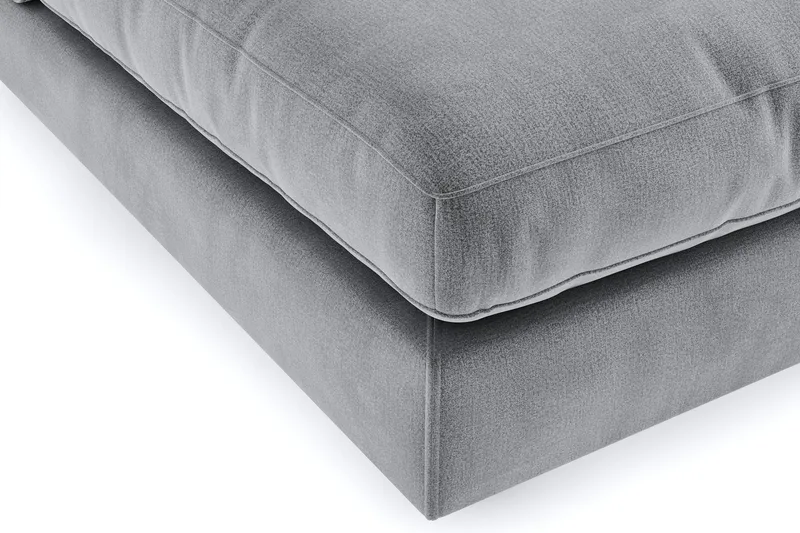 Arken 1-sits Mittmodul i Sammet 70 cm bred - Ljusgrå - Products - Möbler - Soffa - Modulsoffa - Mittmodul