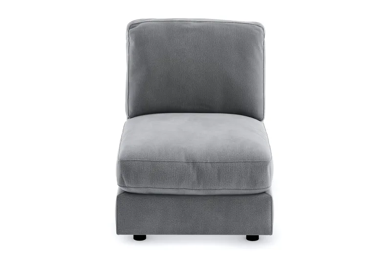 Arken 1-sits Mittmodul i Sammet 70 cm bred - Ljusgrå - Products - Möbler - Soffa - Modulsoffa - Mittmodul