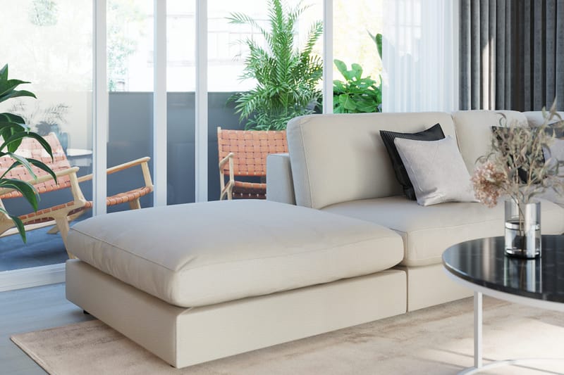Arken 1-sits Mittmodul i Tyg 90 cm bred - Beige - Products - Möbler - Soffa - Modulsoffa - Mittmodul
