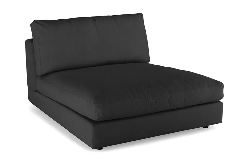 Arken 2-sits Divanmodul i Tyg, Svart