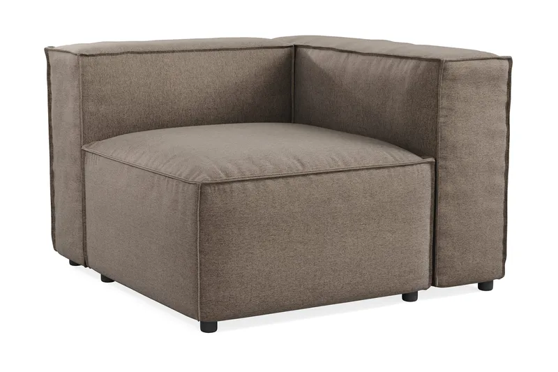 Cubo 1-sits Högermodul i Tyg 108 cm bred - Grå - Products - Möbler - Soffa - Modulsoffa - Övriga moduler till modulsoffa