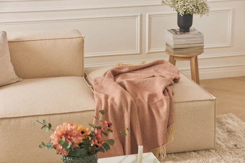 Cubo 1-sits Mittmodul i Tyg 80 cm bred - Beige - Products - Möbler - Soffa - Modulsoffa - Mittmodul