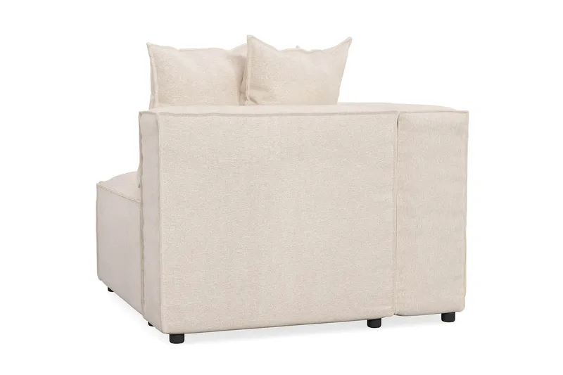 Cubo 1-sits Vänstermodul i Tyg 108 cm bred - Beige - Products - Möbler - Soffa - Modulsoffa - Övriga moduler till modulsoffa