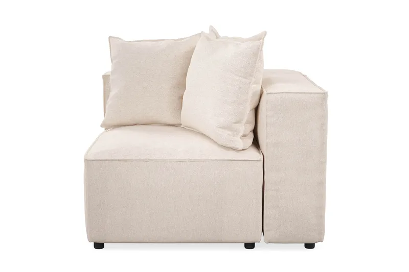 Cubo 1-sits Vänstermodul i Tyg 108 cm bred - Beige - Products - Möbler - Soffa - Modulsoffa - Övriga moduler till modulsoffa