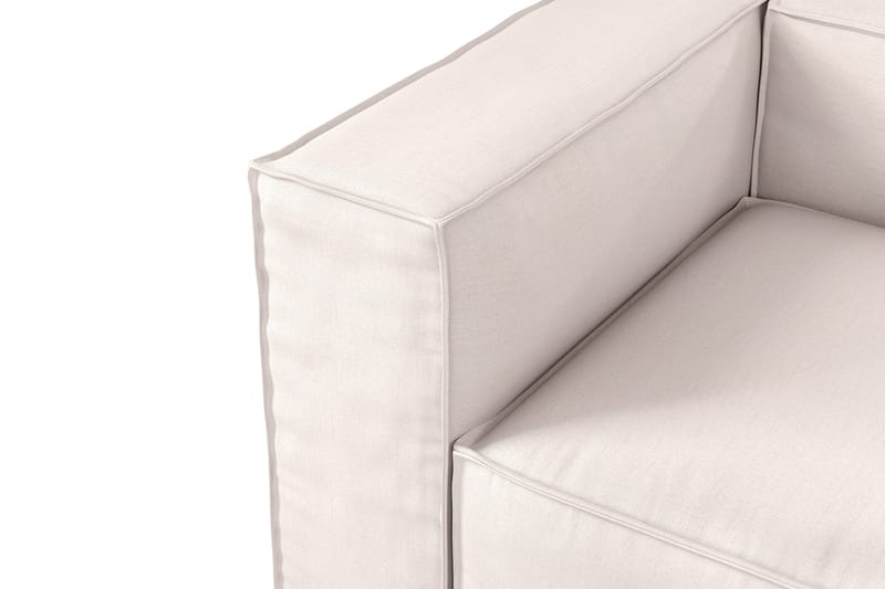 Cubo 1-sits Vänstermodul i Tyg 108 cm bred - Ljusbeige - Products - Möbler - Soffa - Modulsoffa - Övriga moduler till modulsoffa