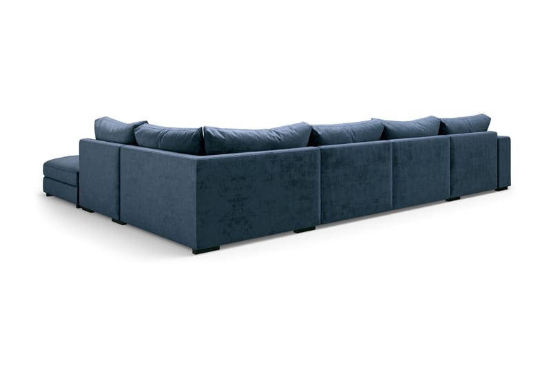Dubai U-modulsoffa med Divan Vänster Sammet - Blå - Products - Möbler - Soffa - Modulsoffa - Komplett modulsoffa