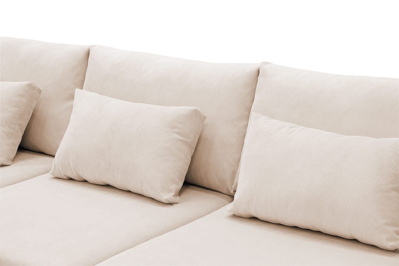 Grande Stor 7-sits U-Soffa med Divan Höger - Beige Manchester - Products - Möbler - Soffa - Modulsoffa - Komplett modulsoffa