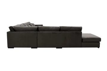 Grande Stor 7-sits U-Soffa med Divan Höger - Mörkgrå Sammet - Products - Möbler - Soffa - Modulsoffa - Komplett modulsoffa
