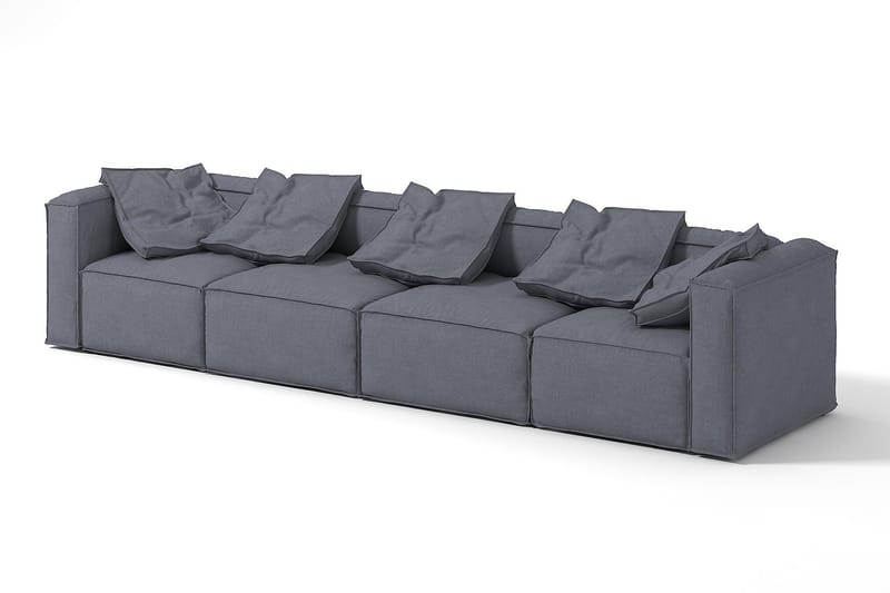 Oceanis Hörnmodul/armstödsmodul höger - Ljusgrå - Products - Möbler - Soffa - Modulsoffa - Hörnmodul