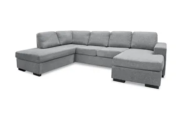 Nebraska U-soffa Vänster, Ljusgrå