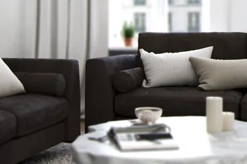 Ocean Lyx 3-sits Sammetssoffa - Mörkgrå - Products - Möbler - Soffa - 3 sits soffa