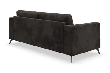 Ocean Lyx 3-sits Soffa - Mörkgrå/Sammet - Products - Möbler - Soffa - 2 sits soffa