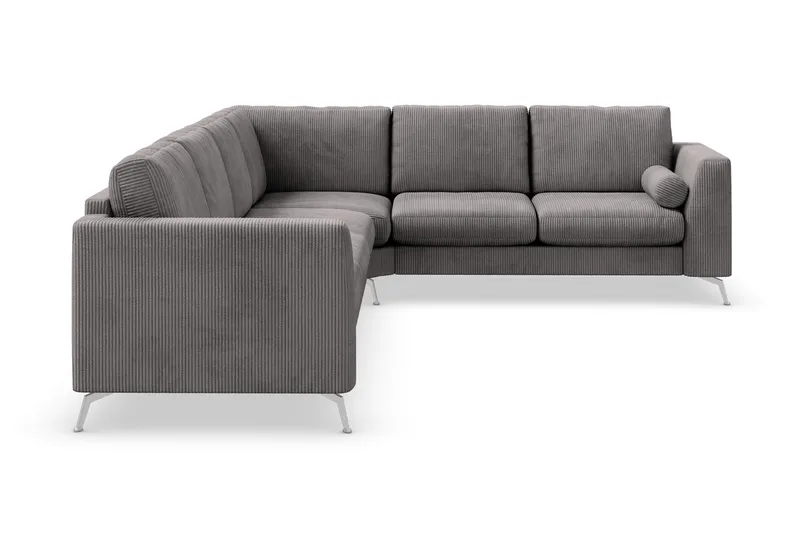 Ocean Lyx 5-sits Vändbar L-formad Hörnsoffa i Manchester - Mörkgrå - Products - Möbler - Soffa - Hörnsoffa
