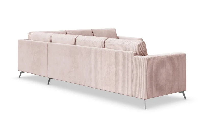 Ocean Lyx 5-sits Vändbar L-formad Hörnsoffa i Manchester - Rosa - Products - Möbler - Soffa - Hörnsoffa