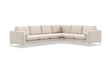 Ocean Lyx 5-sits Vändbar L-formad Hörnsoffa i Tyg - Beige - Products - Möbler - Soffa - Hörnsoffa